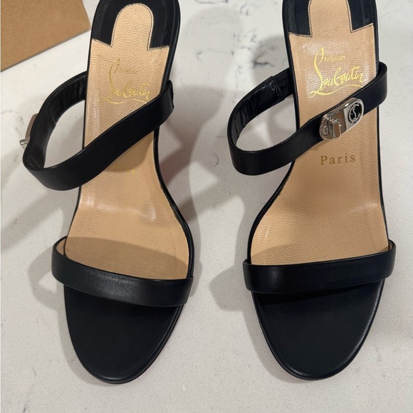 Christian Louboutin Shoes - Christian Louboutin Black Lock Me 85